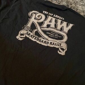 RAW New England skateboarding original promo 2012 XL.